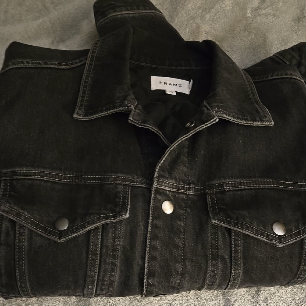 Frame Charcoal Denim Jacket